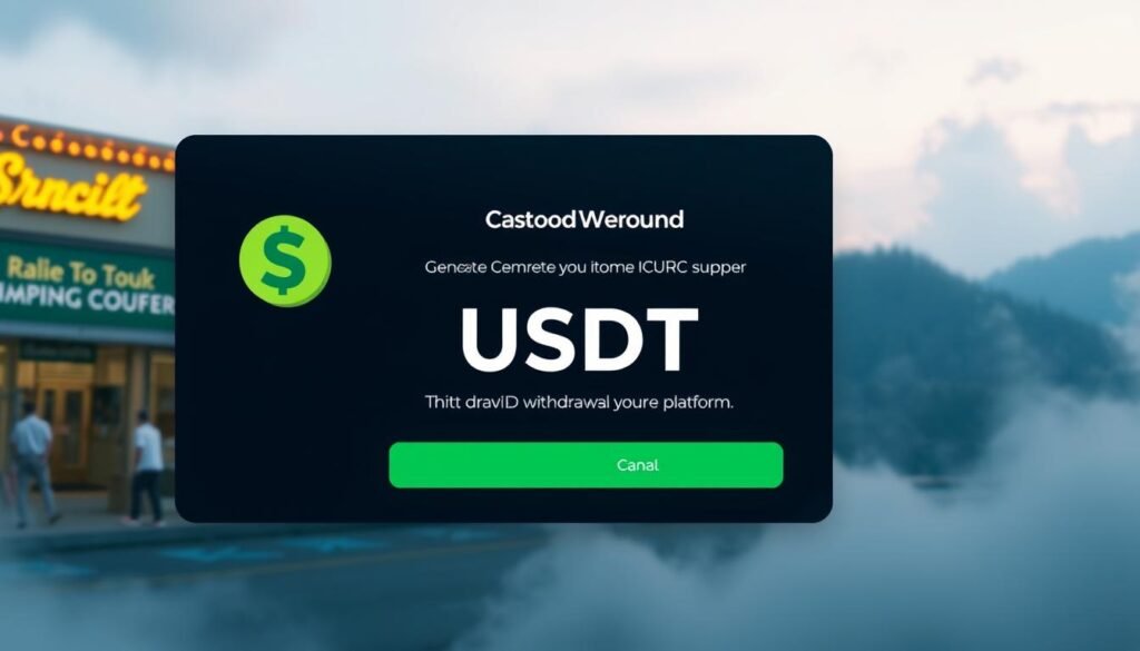 生成Boomerang.bet平台的USDT出金流程圖片
