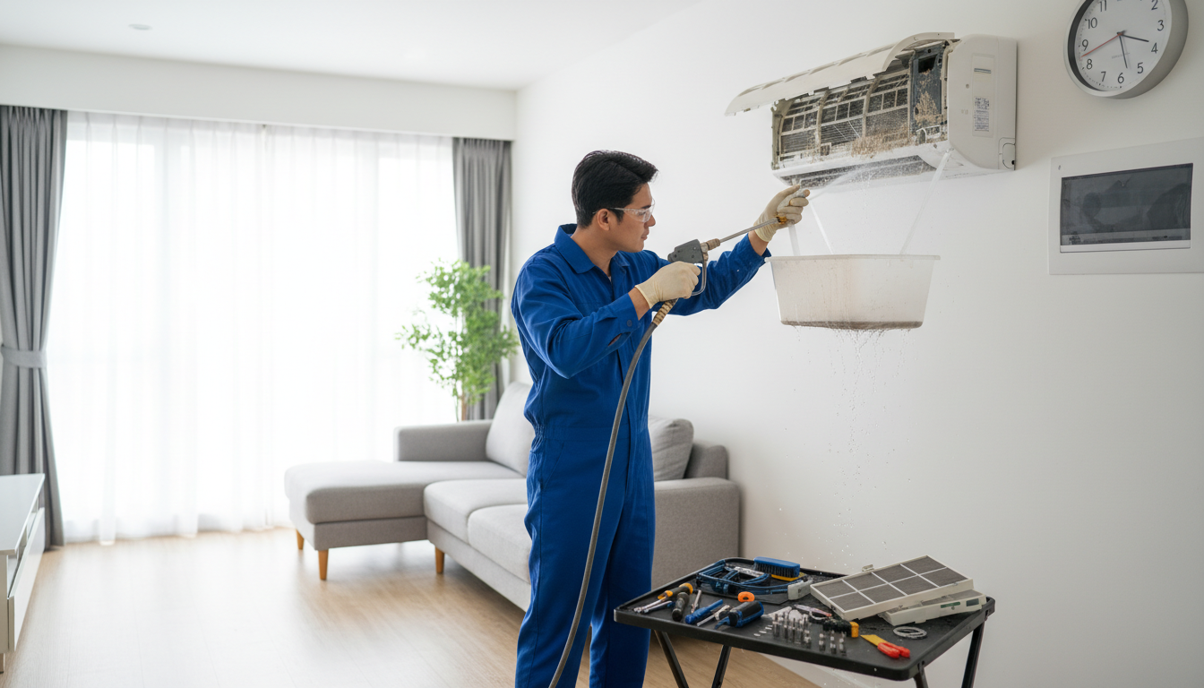 冷氣清洗, 洗冷氣